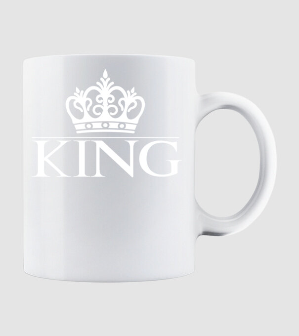 KING 2021 minta fehér pólón