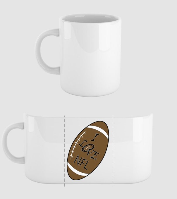 NFL minta fehér pólón