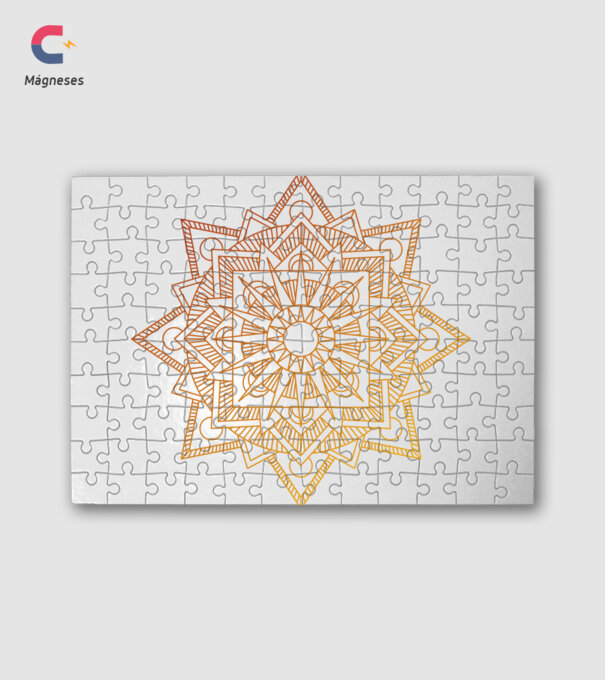 Nap mandala minta fehér pólón