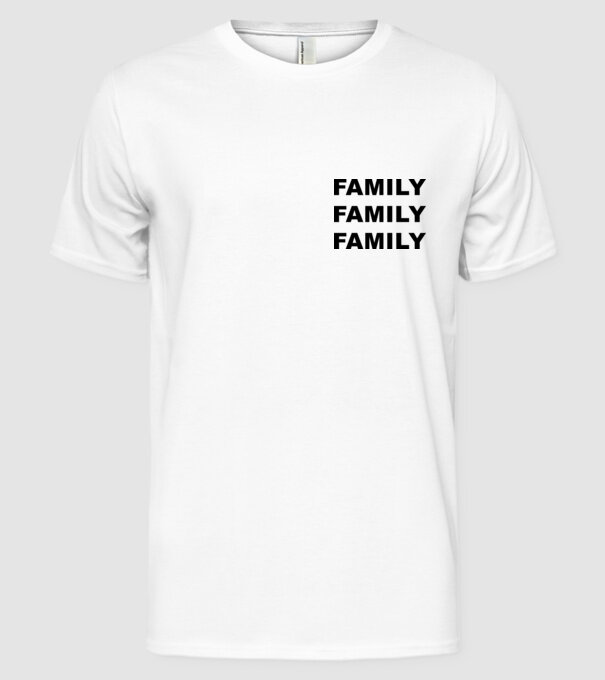 Family minta fehér pólón