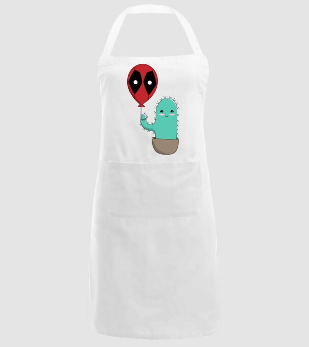 Vicces Kaktusz Deadpool Lufival minta fehér pólón