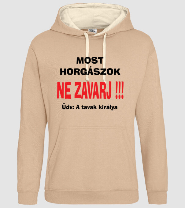 A tavak királya-01 minta homokszín pólón