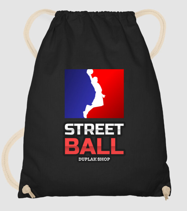 Street Ball minta fekete pólón