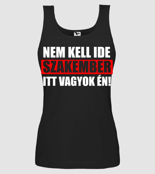 Szakember  minta fekete pólón