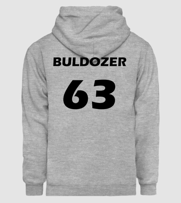 BULDOZER 63 minta szürke pólón