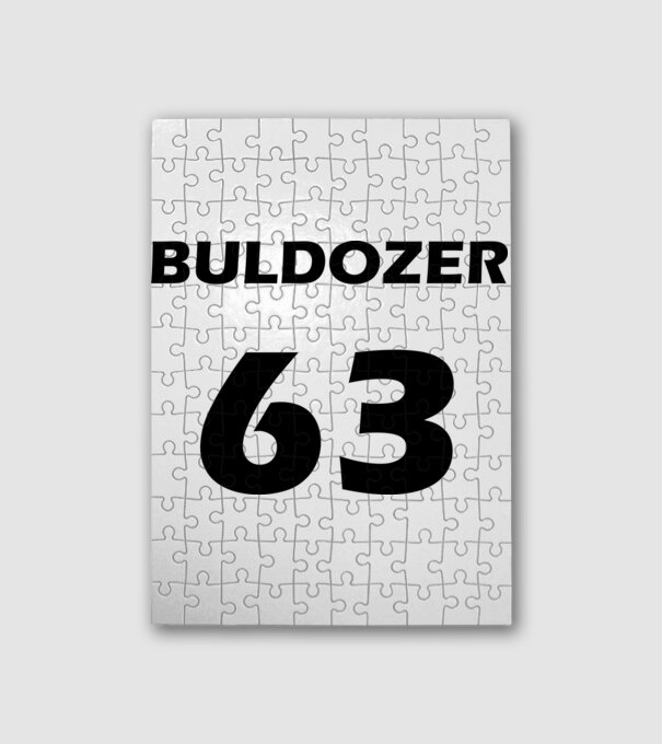 BULDOZER 63 minta fehér pólón