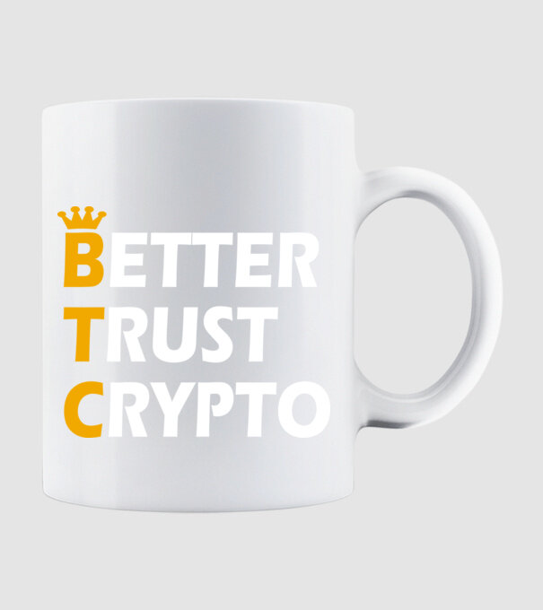 BTC minta fehér pólón