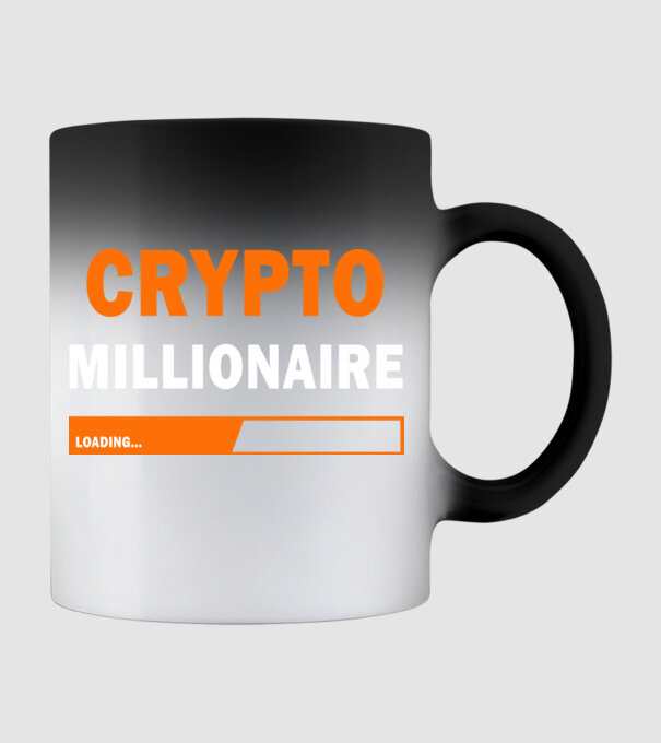 Crypto Millionaire  minta fekete pólón