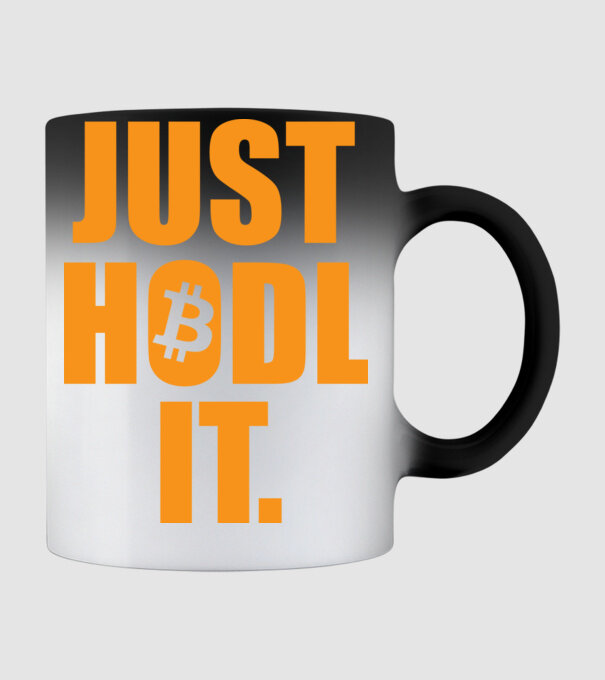 Just hodl it. Bitcoin minta fekete pólón