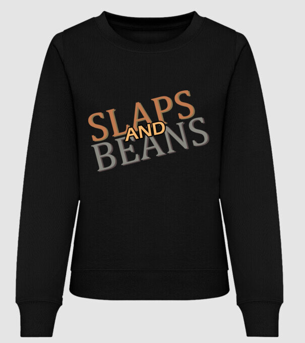 Slaps and Beans minta fekete pólón
