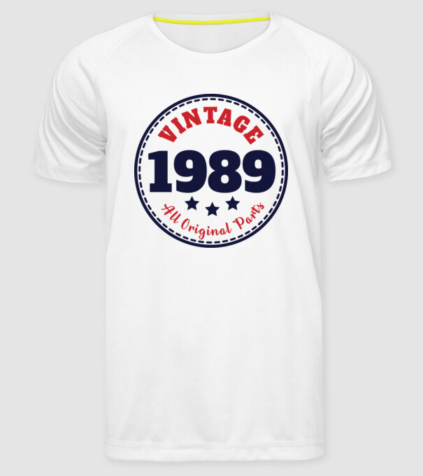 1989 minta fehér pólón