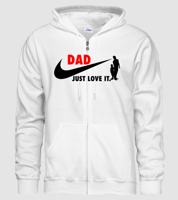 Dad just love it minta fehér pólón