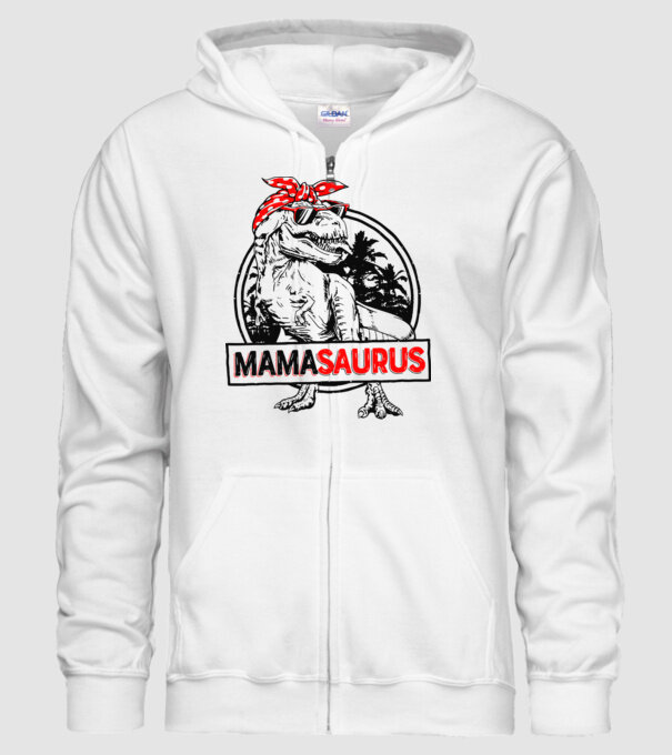Mamasaurus minta fehér pólón