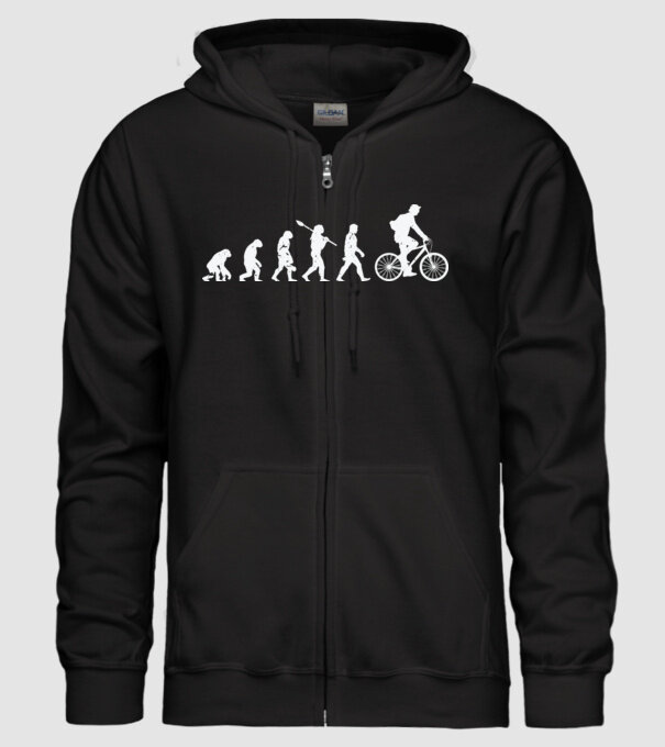 Evolution Cycling minta fekete pólón