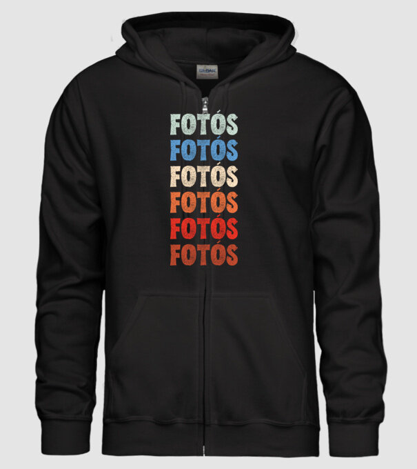 Fotós minta fekete pólón