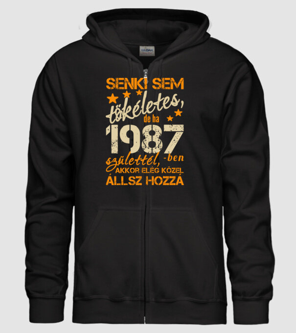 Tökéletes 1987 minta fekete pólón