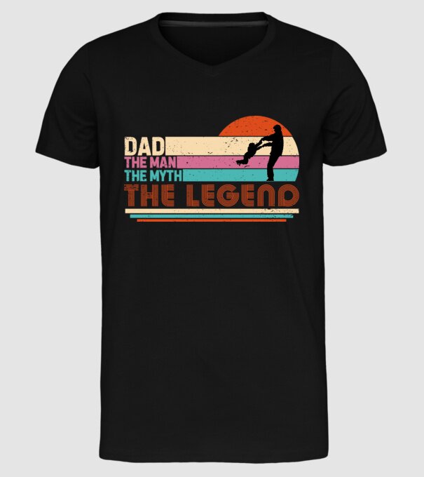 Apa a legenda minta fekete pólón