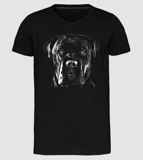 Cane corso minta fekete pólón
