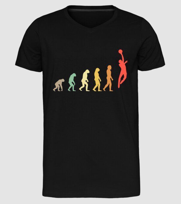 Kosaras evolúció minta fekete pólón