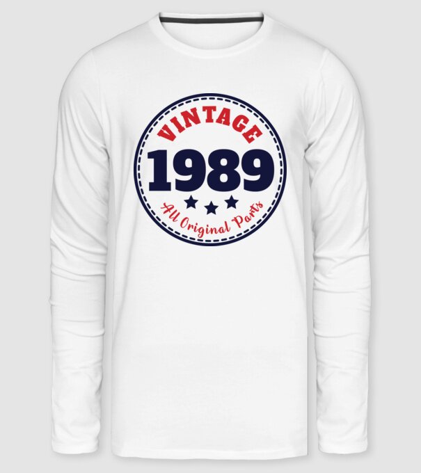 1989 minta fehér pólón