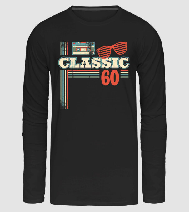 Classic 60 minta fekete pólón