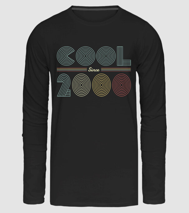 Cool since 2000 minta fekete pólón