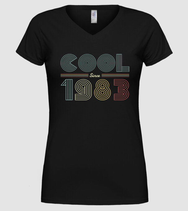 Cool since 1983 minta fekete pólón