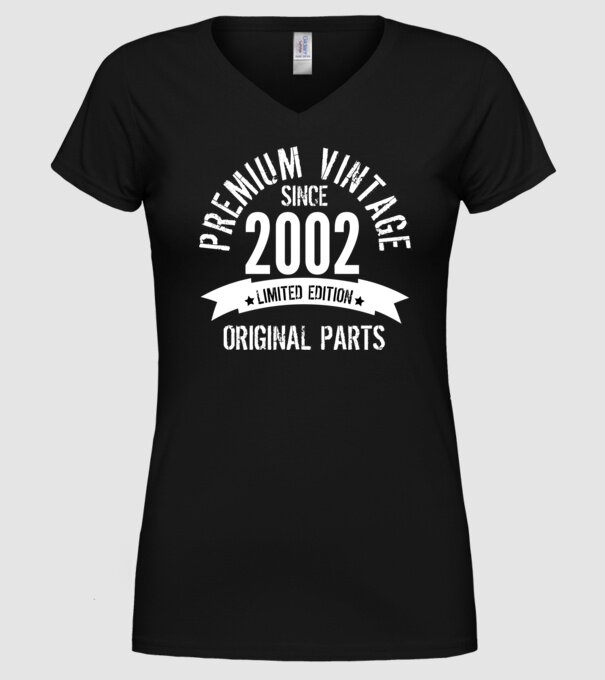 Prémium Vintage 2002 minta fekete pólón