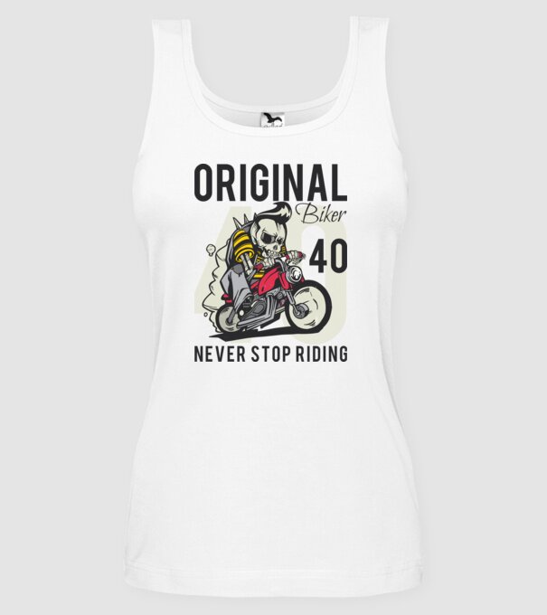 Original biker 40 minta fehér pólón