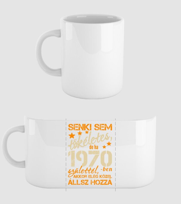 Tökéletes 1970 minta fehér pólón