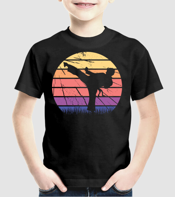 HARCMŰVÉSZET RETRO minta fekete pólón