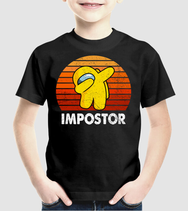 Impostor minta fekete pólón