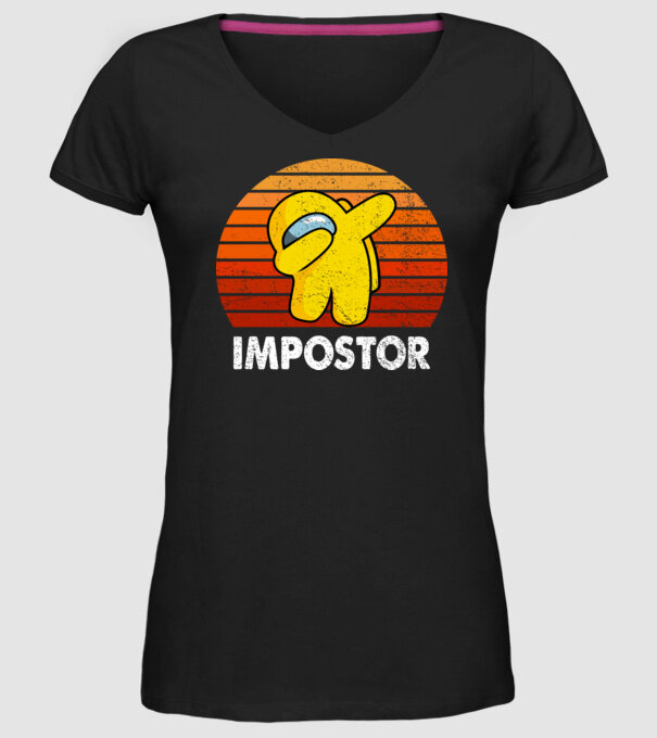 Impostor minta fekete pólón
