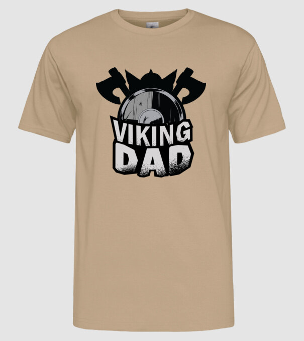 Viking Dad minta homokszín pólón