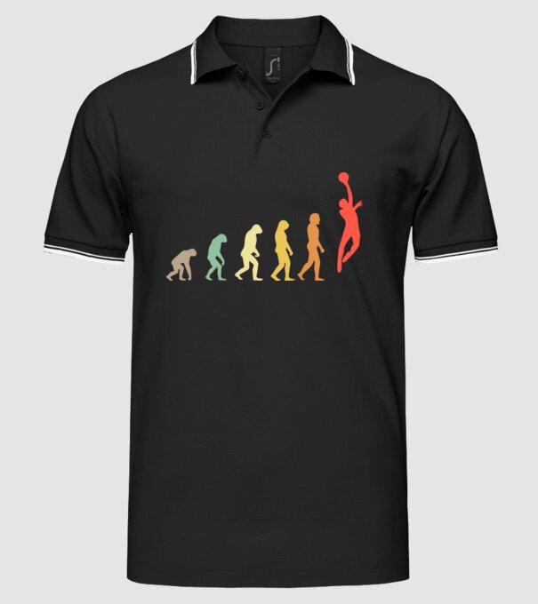 Kosaras evolúció minta fekete pólón