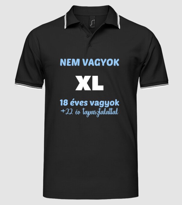 Nem vagyok 40 minta fekete pólón
