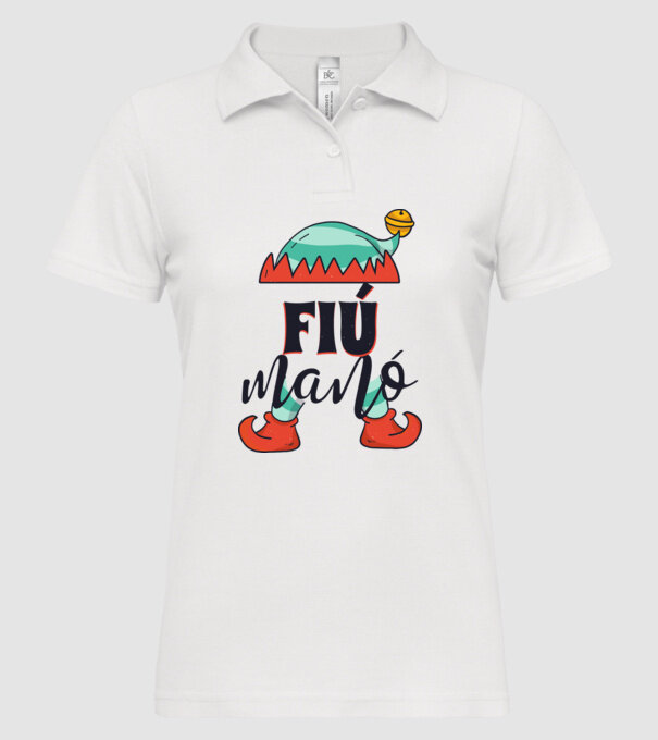 Fiú manó minta fehér pólón