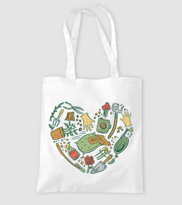 10717-Gardentools-Heart-tshirt-PR_t-shirt minta fehér pólón