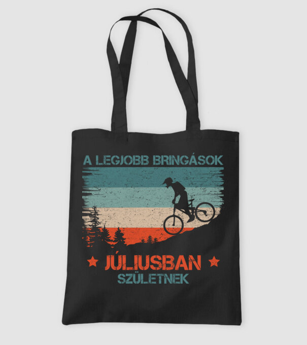 Legjobb bringás - Július minta fekete pólón