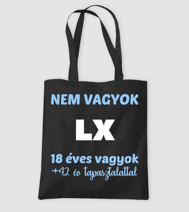 Nem vagyok 60 minta fekete pólón