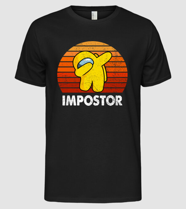 Impostor minta fekete pólón