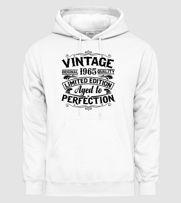 Vintage 1965 minta fehér pólón