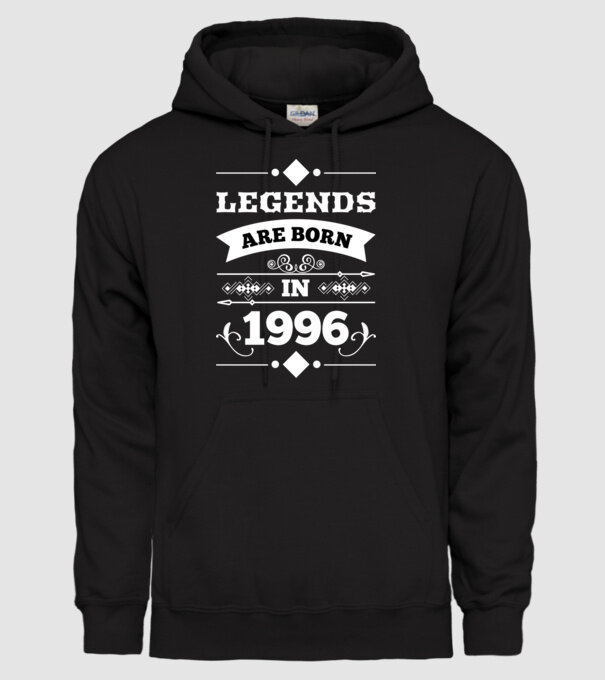 Legends 1996 minta fekete pólón