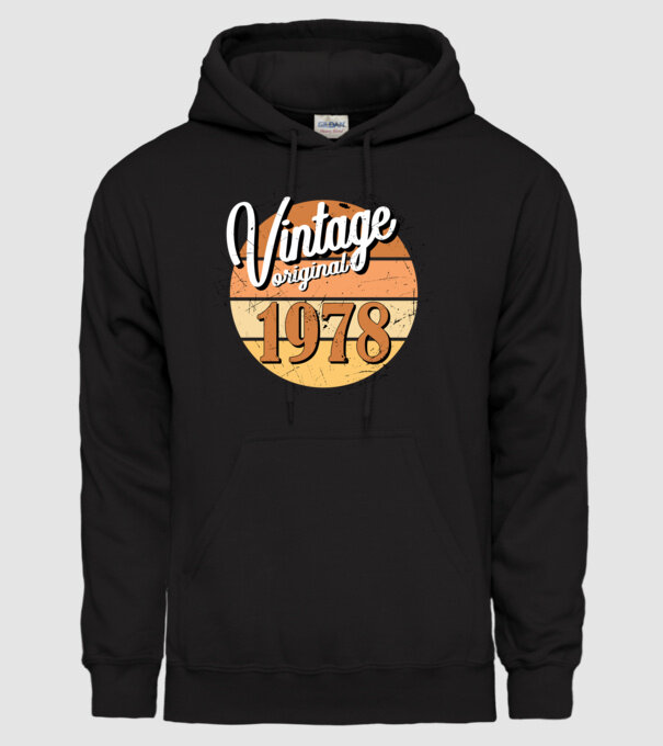 Vintage original 1978 minta fekete pólón