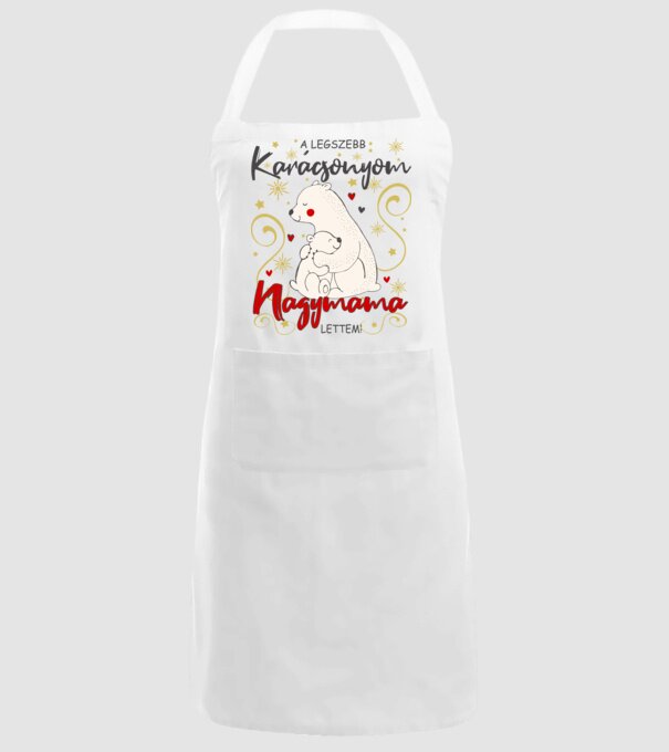 A Legszebb Karácsonyom, Nagymama lettem! minta fehér pólón