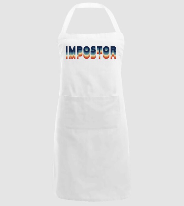 Impostor minta fehér pólón
