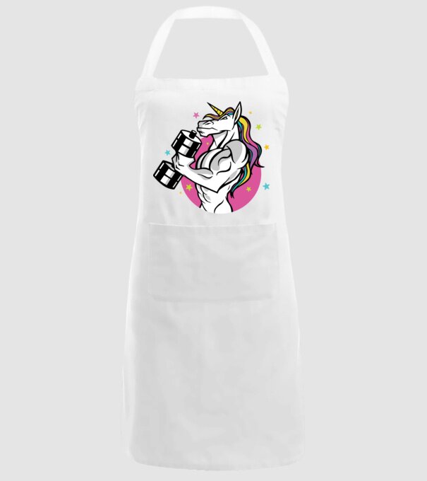 Unicorn minta fehér pólón
