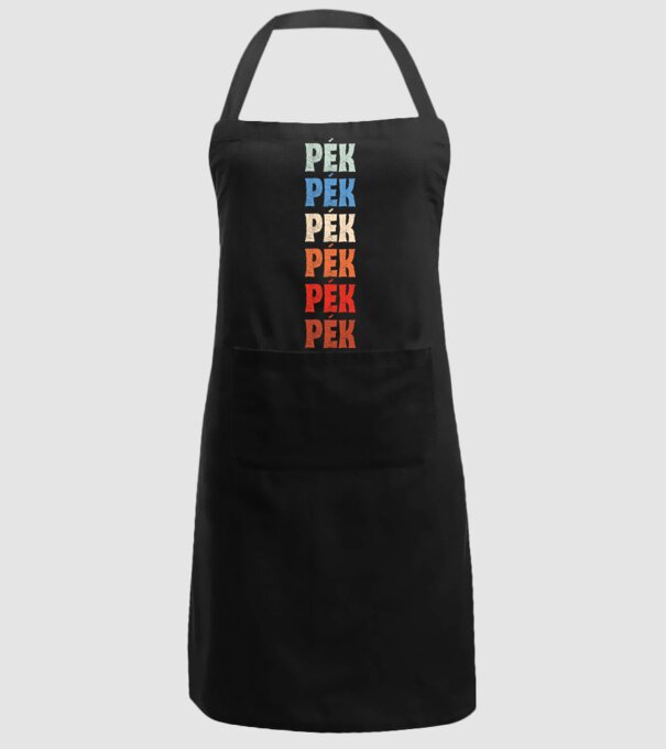 Pék minta fekete pólón