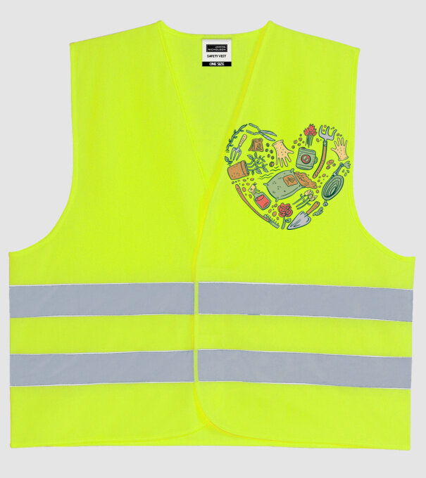 10717-Gardentools-Heart-tshirt-PR_t-shirt minta neonsárga pólón