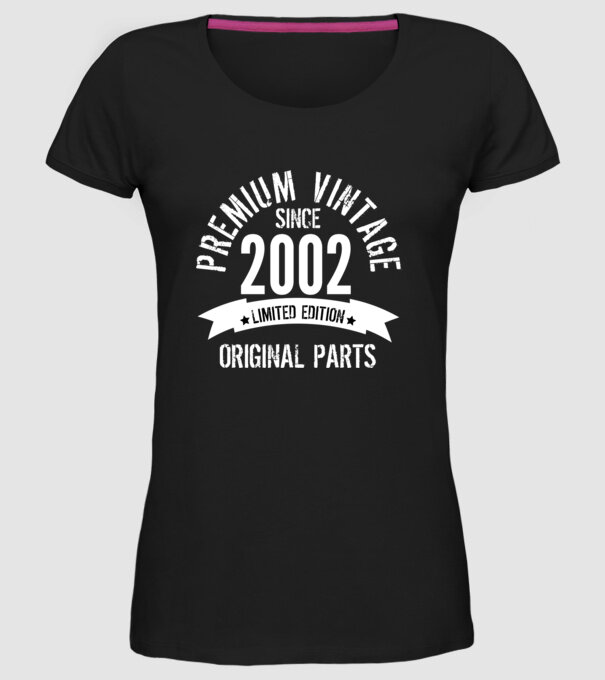 Prémium Vintage 2002 minta fekete pólón